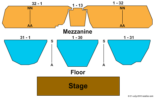 The Oak Ridge Boys Theatre seating chart